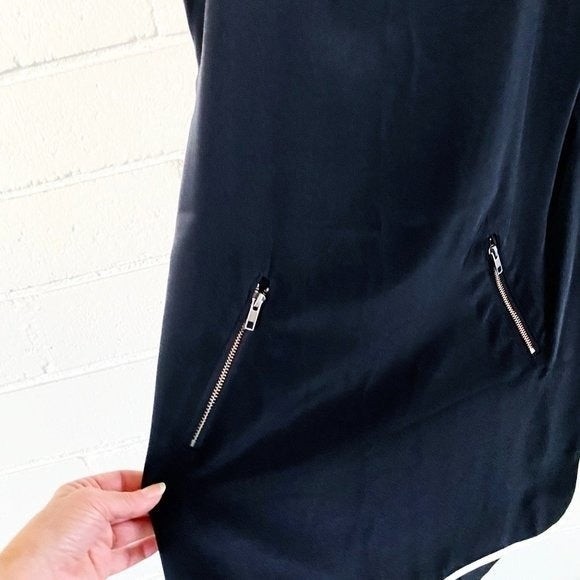 David Lerner ShopBop Silk Mini Sheath Little Black Dress M - Picture 10 of 12